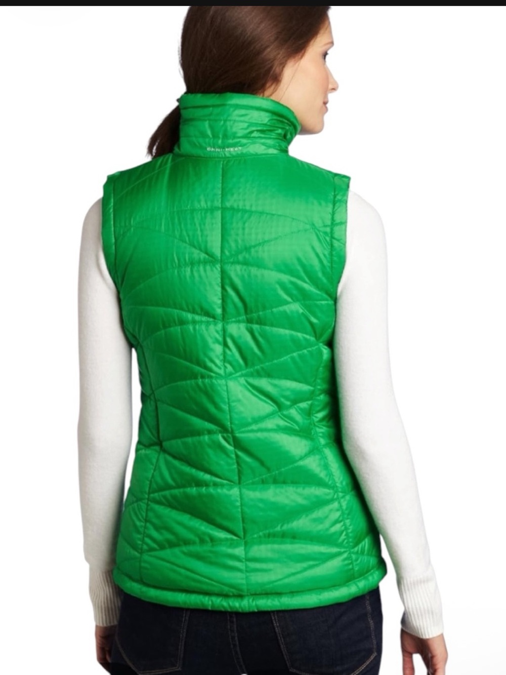COLUMBIA Mighty Lite III Quilted Packable Vest w. Omni-Heat in Green Size Medium - Picture 12 of 13